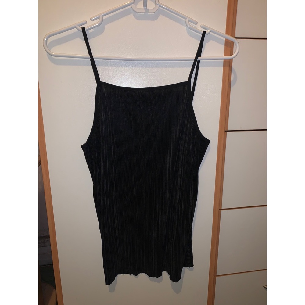 Club Monaco, sz. XS Pleated black tank